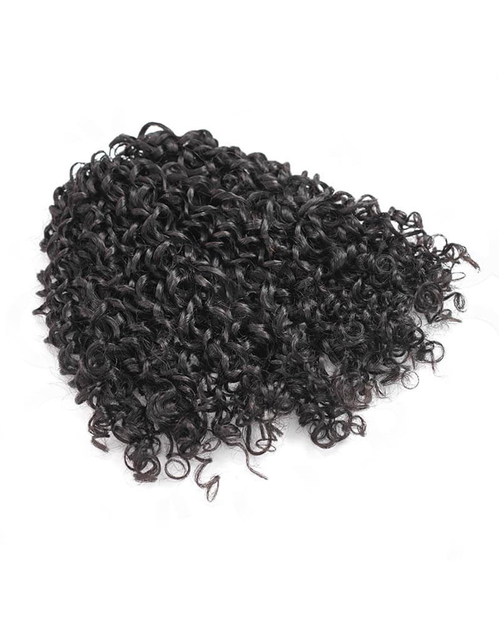 eullair Pixie Curly Feather Crochet Spiral Curl Human Hair Extensions - Pre-Looped For Miracle Knots