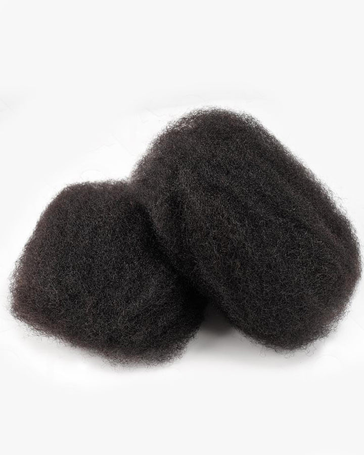 eullair 100% Human Hair Bulk for Mini Twist Braiding & Dreadlocks Upgraded- Natural Black Afro Kinky Texture