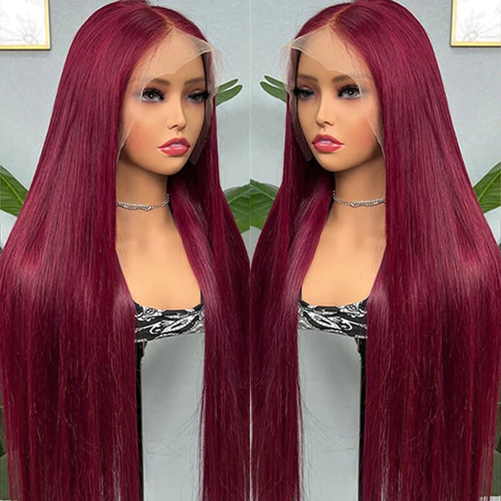 Flash Sale $159=28inch Wig| eullair TikTok Trendy Bomb Pre Colored 13x4 Lace Frontal Human Hair Wig Invisible Lace