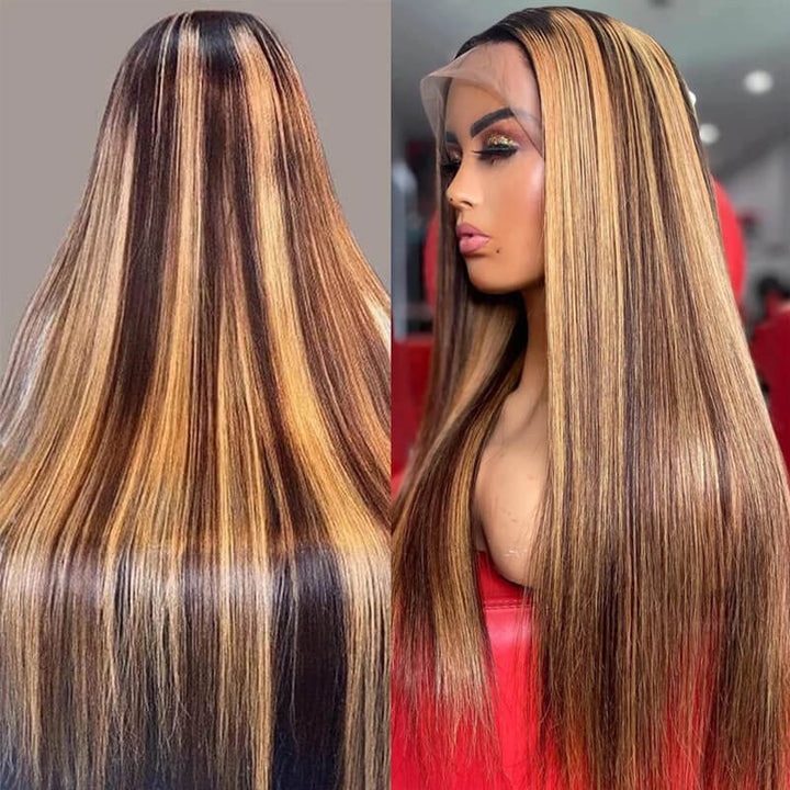Flash Sale $159=28inch Wig| eullair TikTok Trendy Bomb Pre Colored 13x4 Lace Frontal Human Hair Wig Invisible Lace