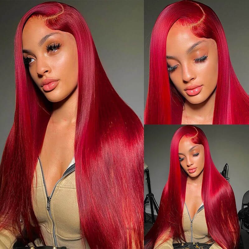 TikTok Trendy Bomb Colored Wigs! eullair Pre Colored 13x4 Lace Full Frontal Human Hair Wig | Flawless Invisible Lace