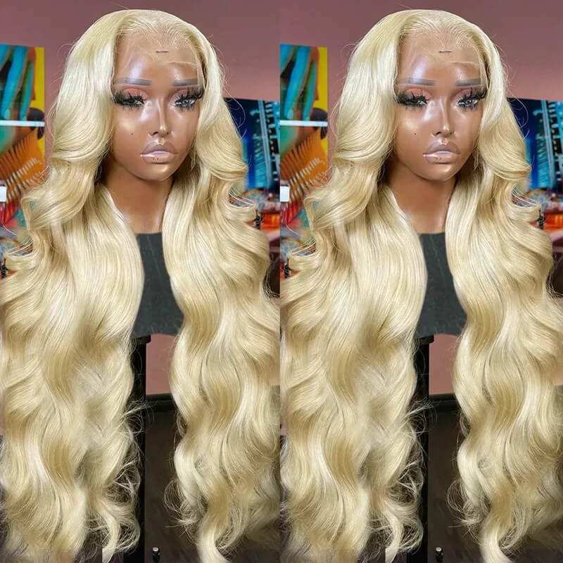 eullair #613 Blonde Straight Lace Frontal Wig Dye Friendly Transparent Lace | Blonde Baddie