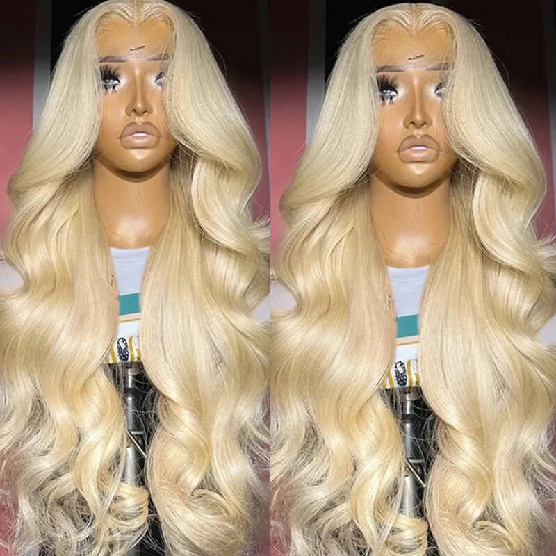 eullair #613 Blonde Straight Lace Frontal Wig Dye Friendly Transparent Lace | Blonde Baddie