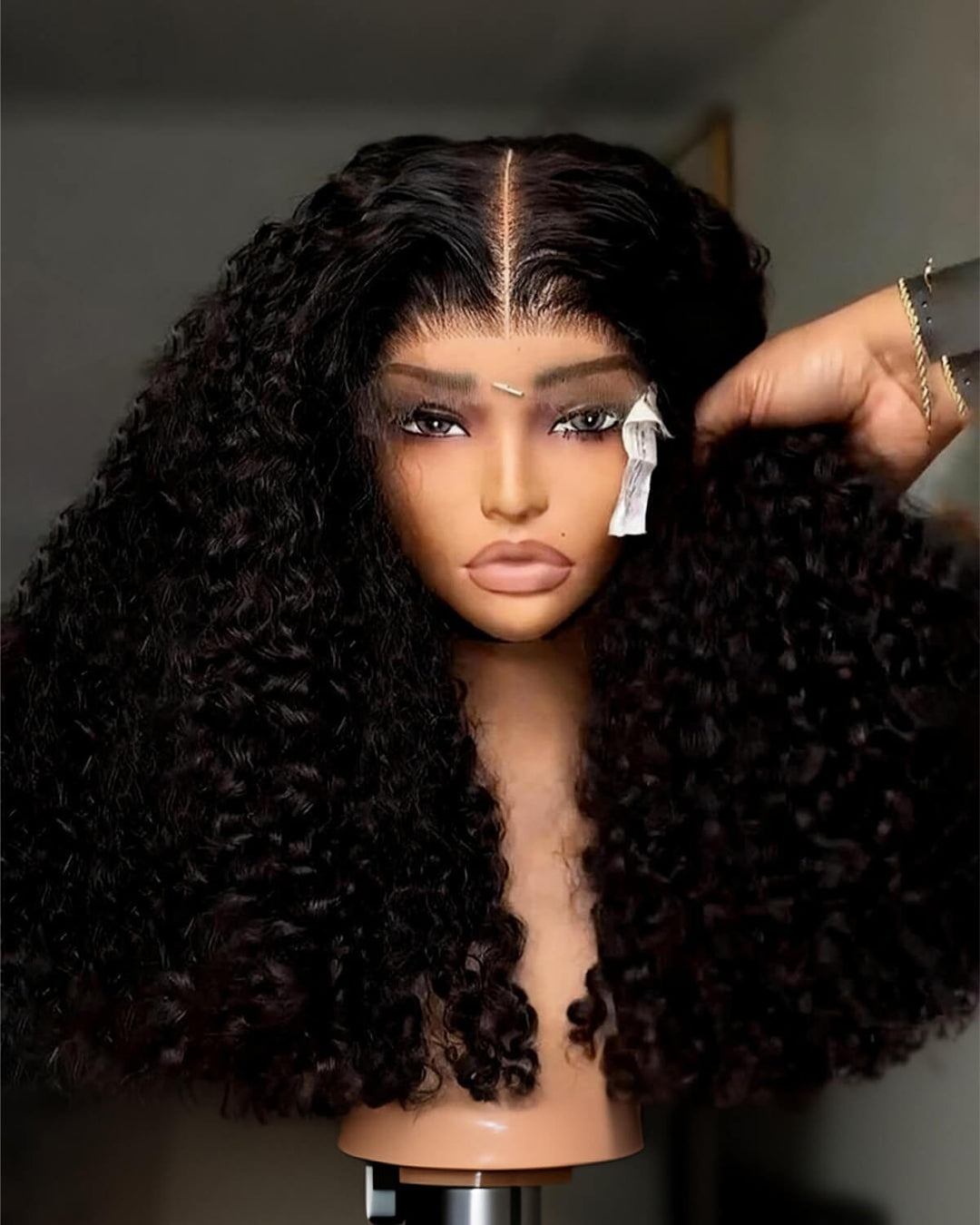 15A Grade | eullair New Double Drawn Water Curly Hair Lace Frontal Wig  Pre Plucked Human Hair Wigs For Women