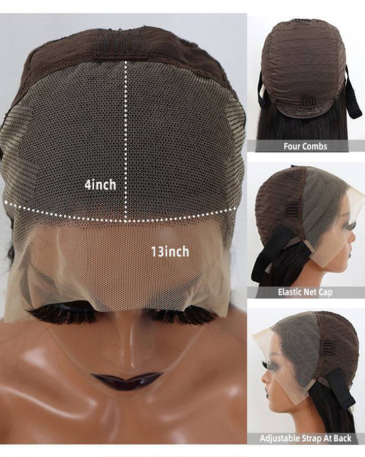 eullair Cheap 13x4 Full Frontal Short Straight Bob Wigs Curly Lace Frontal Human Hair Wigs For Girls