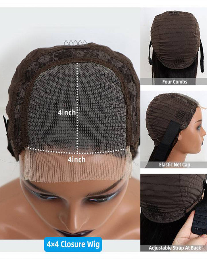 eullair Cheap 13x4 Full Frontal Short Straight Bob Wigs Curly Lace Frontal Human Hair Wigs For Girls