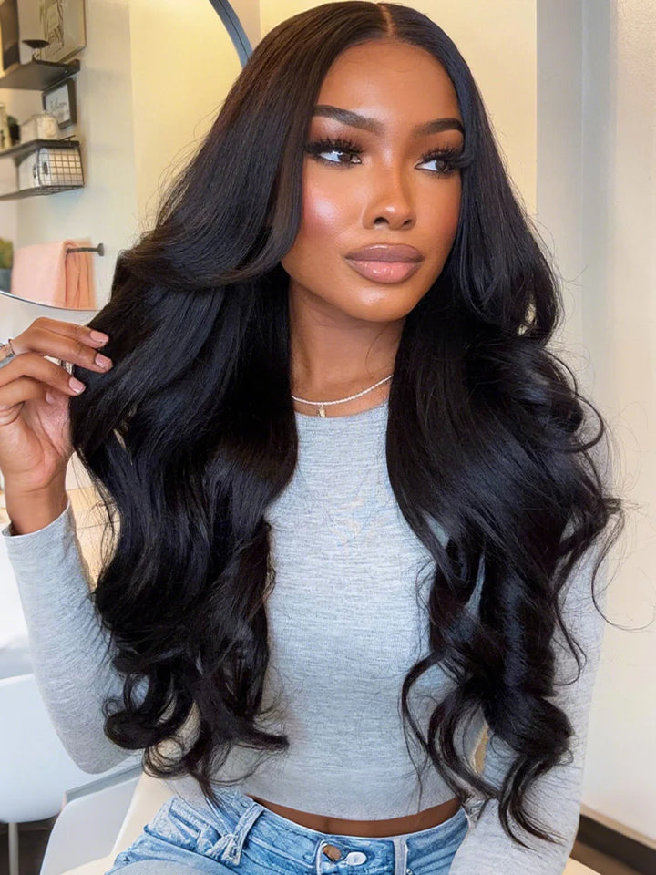 eullair Pull & Go Body Wave Wig Drawstring 13x4 6x4 Glueless Lace Wigs Pre-Bleached Beginner Friendly