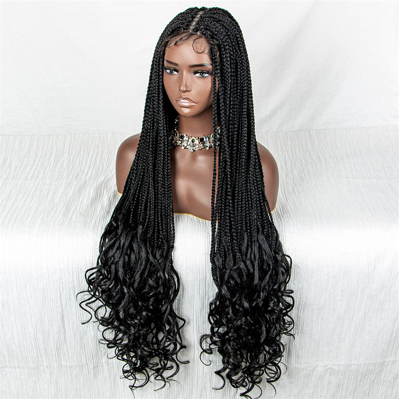 Gita-BB-002 Super Long 9x6 Lace Front Wig With Baby Hair 38inch Synthetic Lace Frontal Braided Wigs For Women