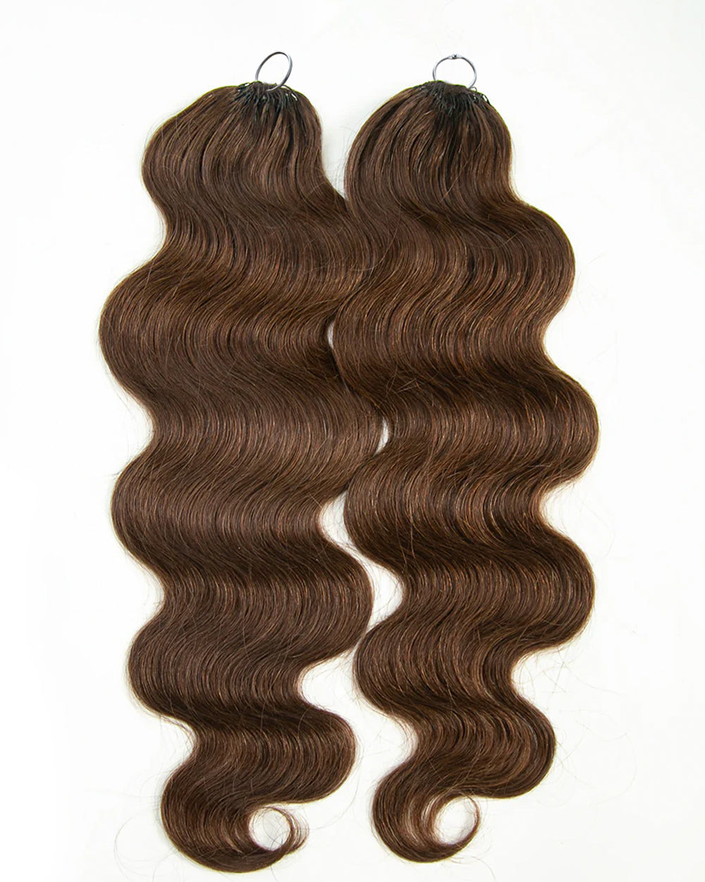 eullair #4 Chocolate Brown Body Waver Crochet Hair Soft Lightweight for Miracle Knots 60G/50Strands