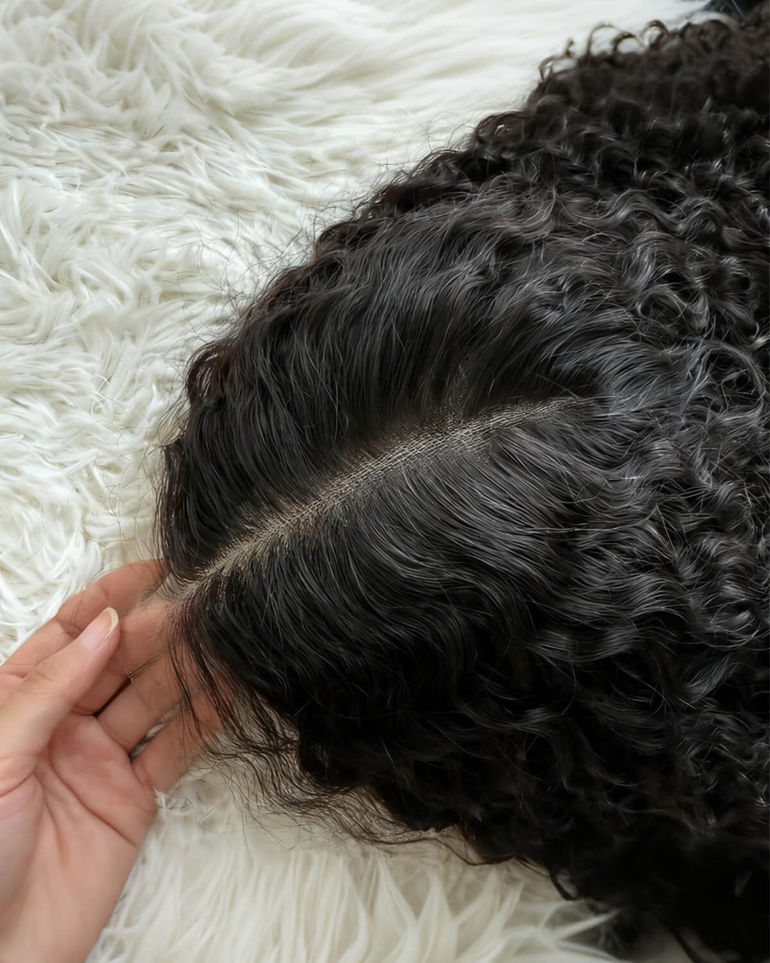 eullair Super Double Drawn Wigs Paring Max 9x6 Burmese Curl Glueless Wigs 250% Density Drawstring Wig