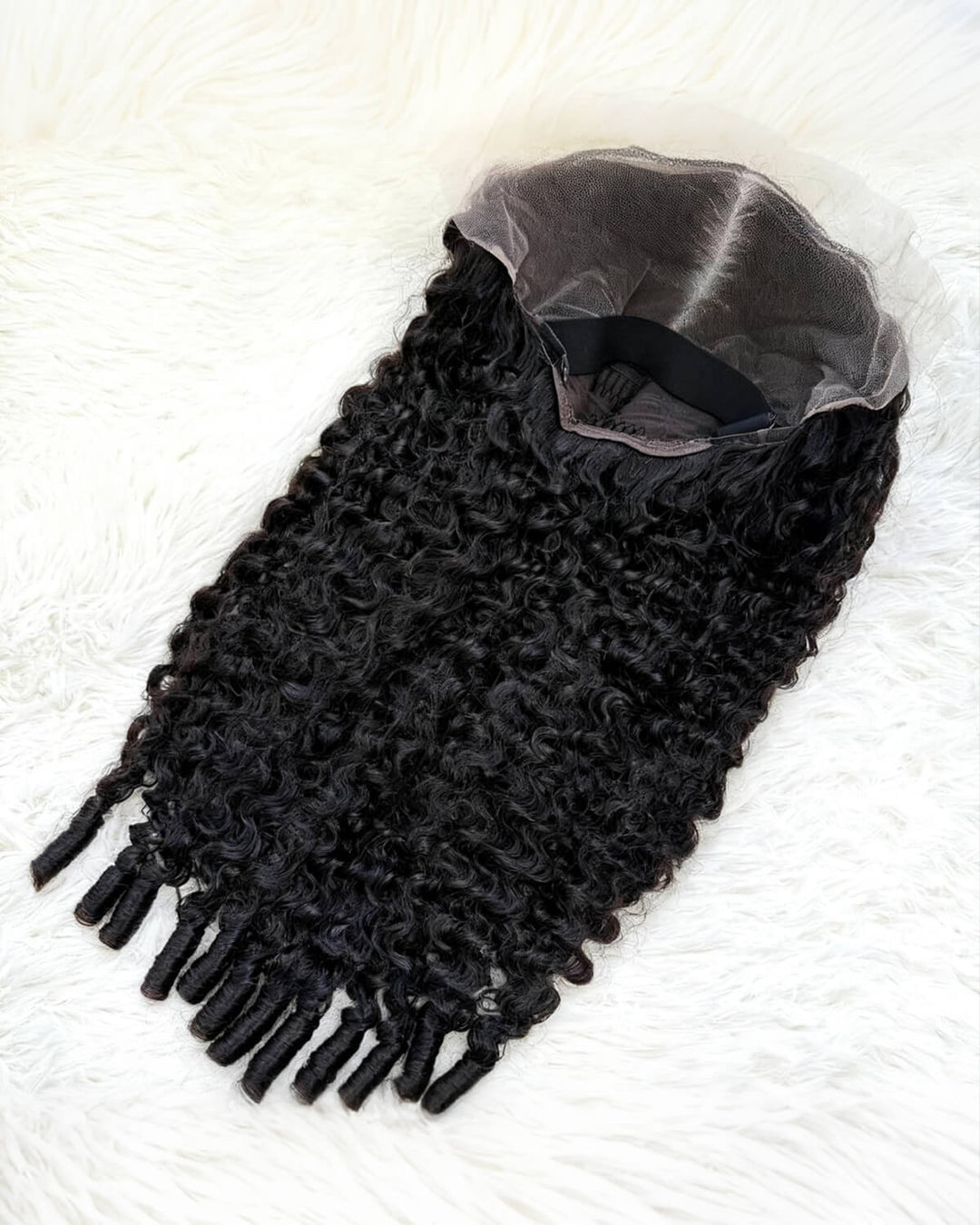 eullair Super Double Drawn Wigs Paring Max 9x6 Burmese Curl Glueless Wigs 250% Density Drawstring Wig