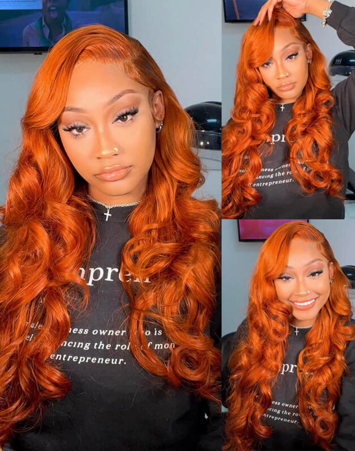 Flash Sale $159=28inch Fabulous Fall Body Wave Wavy Colored Wig eullair Affordable Body Wave Human Hair 13x4 Lace Frontal Wig Cost-effective Choice