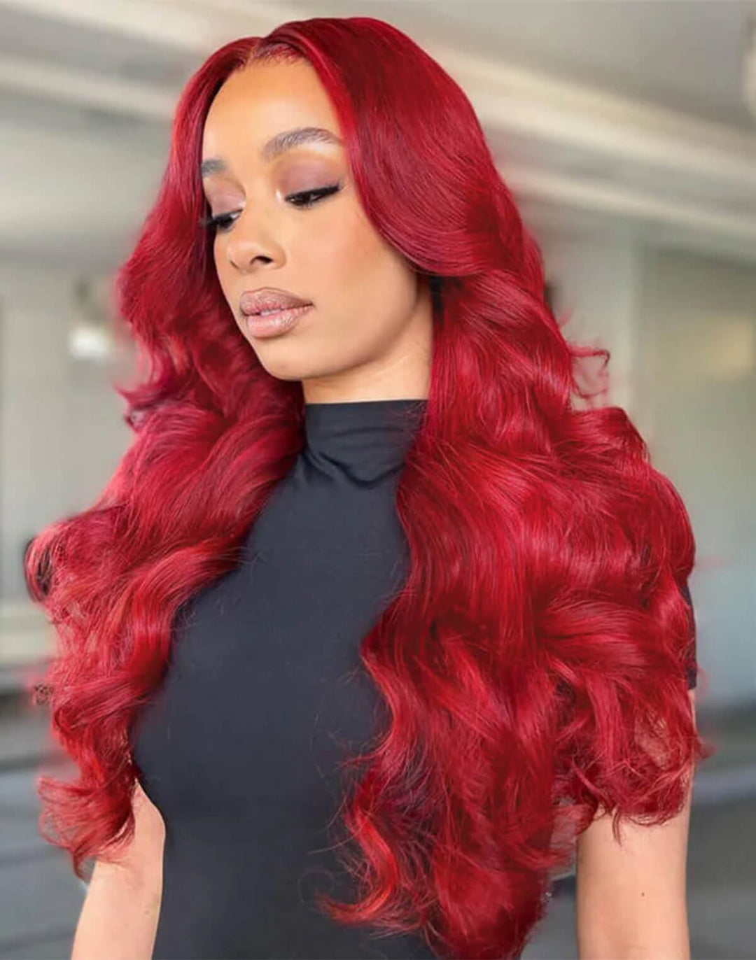 Flash Sale $159=28inch Fabulous Fall Body Wave Wavy Colored Wig eullair Affordable Body Wave Human Hair 13x4 Lace Frontal Wig Cost-effective Choice
