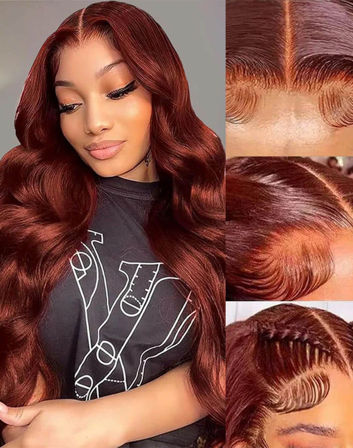 Flash Sale $159=28inch Fabulous Fall Body Wave Wavy Colored Wig eullair Affordable Body Wave Human Hair 13x4 Lace Frontal Wig Cost-effective Choice