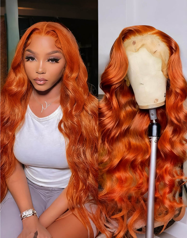 Flash Sale $159=28inch Fabulous Fall Body Wave Wavy Colored Wig eullair Affordable Body Wave Human Hair 13x4 Lace Frontal Wig Cost-effective Choice