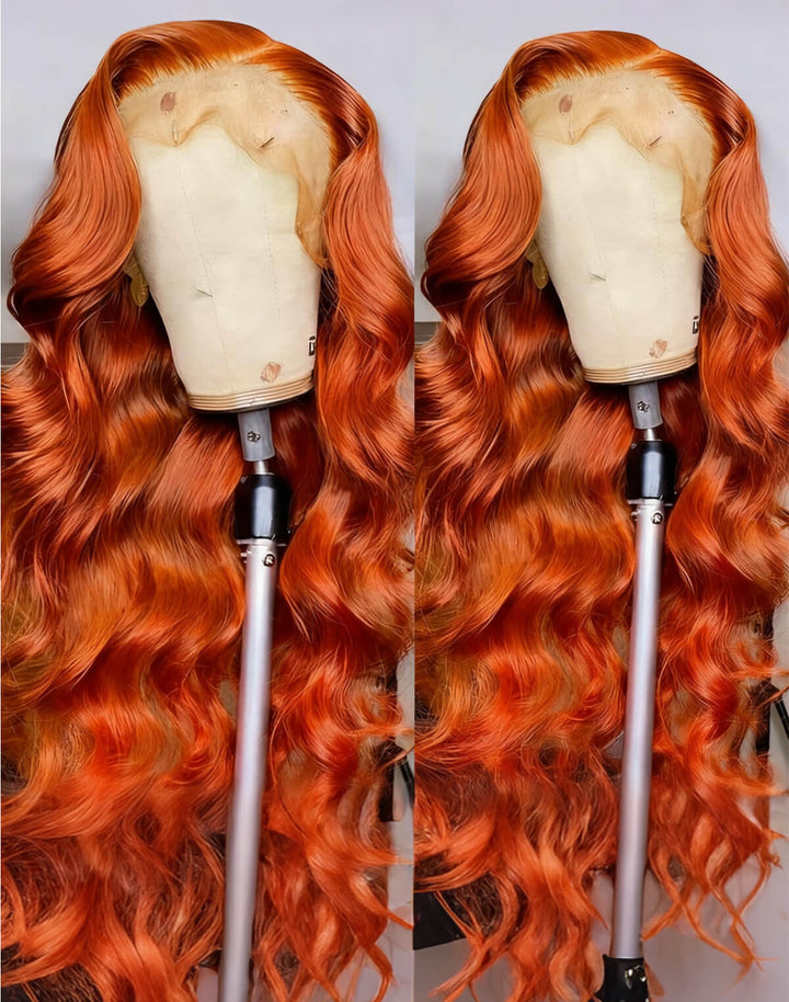 Flash Sale $159=28inch Fabulous Fall Body Wave Wavy Colored Wig eullair Affordable Body Wave Human Hair 13x4 Lace Frontal Wig Cost-effective Choice