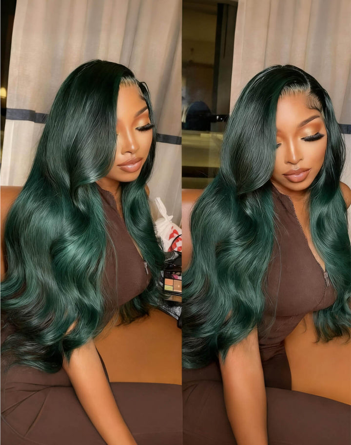 Flash Sale $159=28inch Fabulous Fall Body Wave Wavy Colored Wig eullair Affordable Body Wave Human Hair 13x4 Lace Frontal Wig Cost-effective Choice