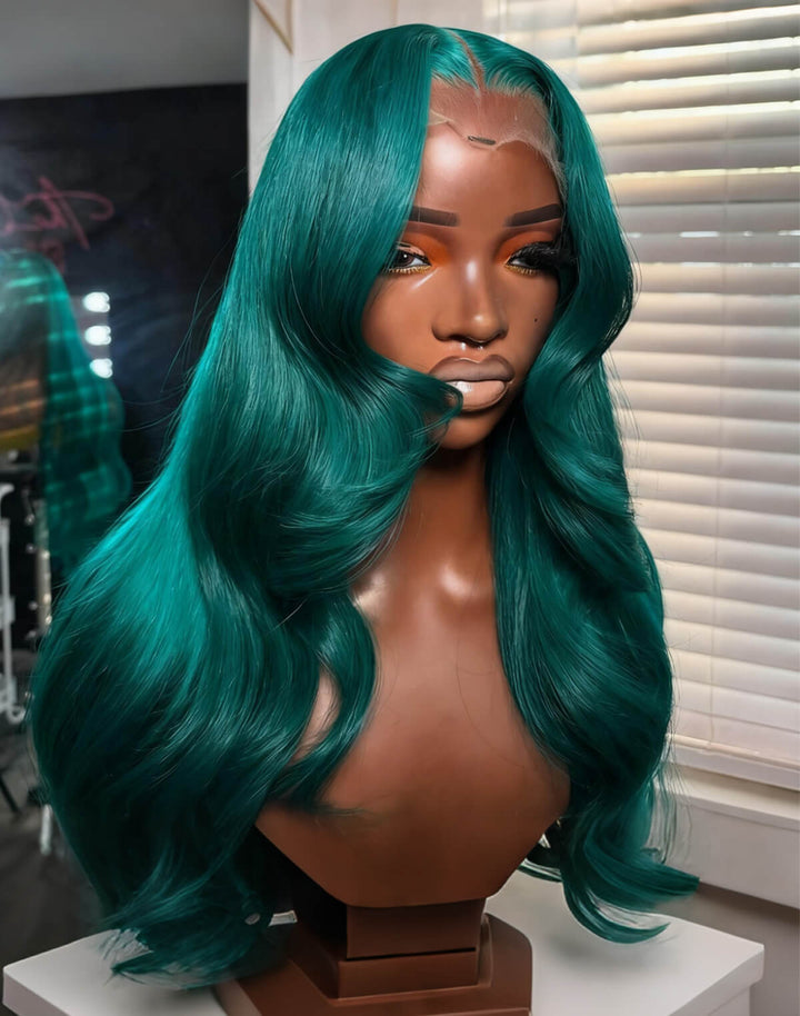 Flash Sale $159=28inch Fabulous Fall Body Wave Wavy Colored Wig eullair Affordable Body Wave Human Hair 13x4 Lace Frontal Wig Cost-effective Choice