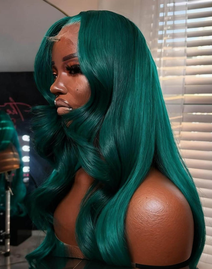 Flash Sale $159=28inch Fabulous Fall Body Wave Wavy Colored Wig eullair Affordable Body Wave Human Hair 13x4 Lace Frontal Wig Cost-effective Choice