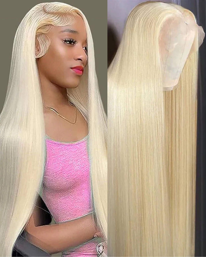 Flash Sale $159=28inch Wig eullair TikTok Trendy Bomb Pre Colored 13x4 Straight Lace Frontal Human Hair Wig Invisible Lace