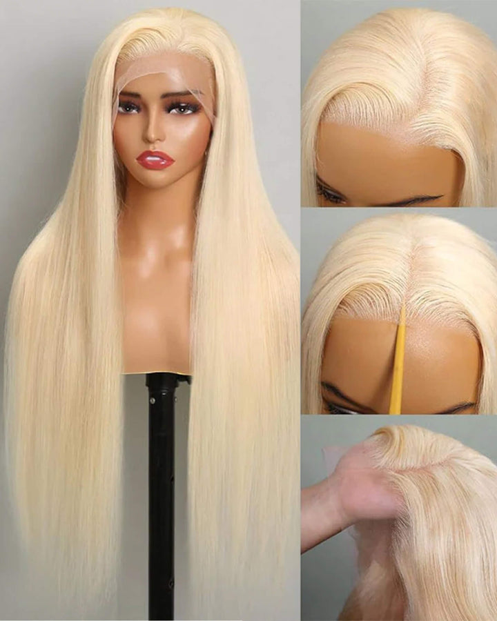 Flash Sale $159=28inch Wig eullair TikTok Trendy Bomb Pre Colored 13x4 Straight Lace Frontal Human Hair Wig Invisible Lace