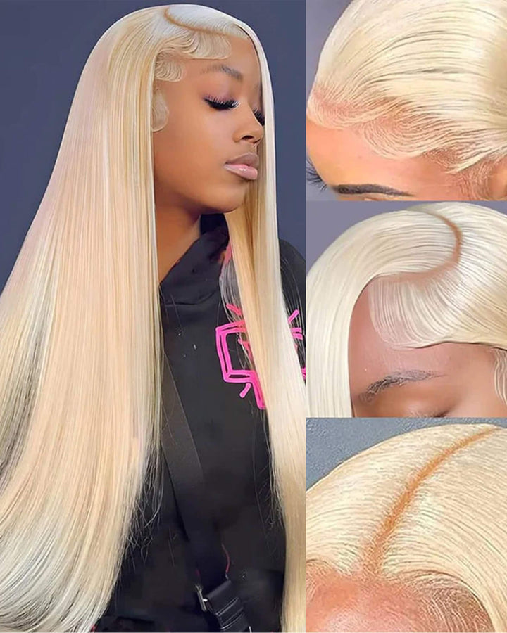 Flash Sale $159=28inch Wig eullair TikTok Trendy Bomb Pre Colored 13x4 Straight Lace Frontal Human Hair Wig Invisible Lace