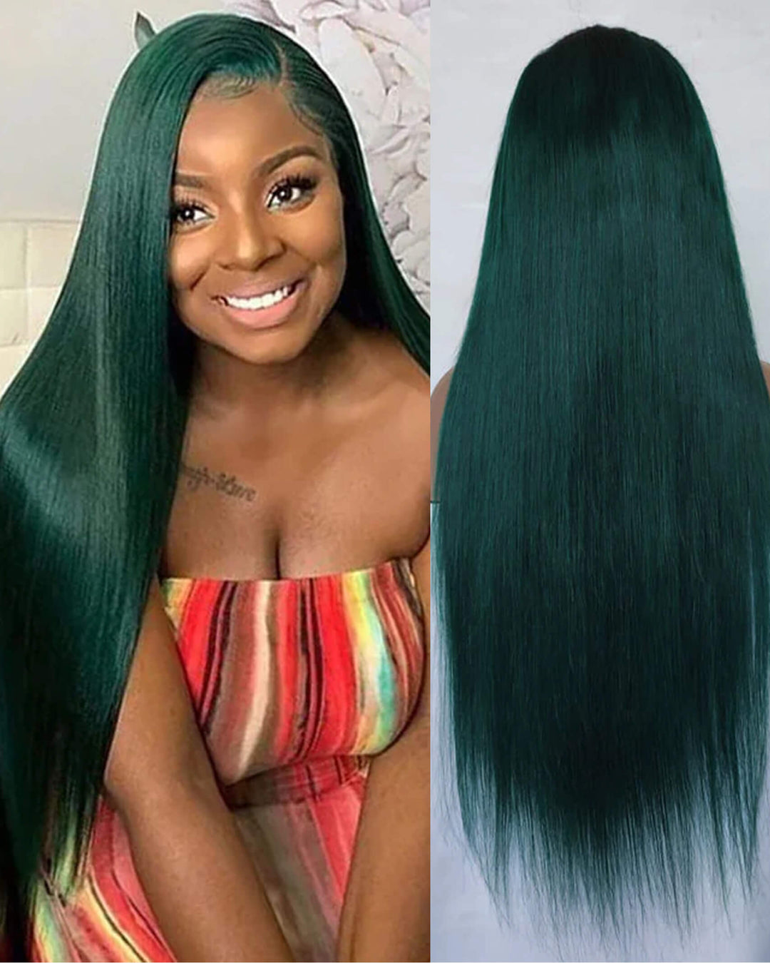 Flash Sale $159=28inch Wig eullair TikTok Trendy Bomb Pre Colored 13x4 Straight Lace Frontal Human Hair Wig Invisible Lace