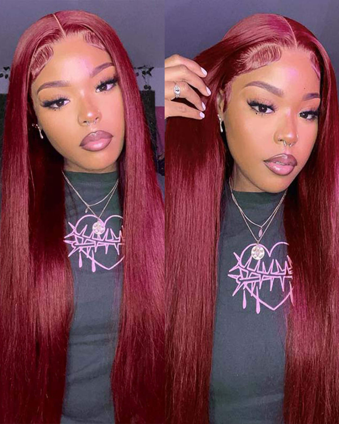 Flash Sale $159=28inch Wig eullair TikTok Trendy Bomb Pre Colored 13x4 Straight Lace Frontal Human Hair Wig Invisible Lace