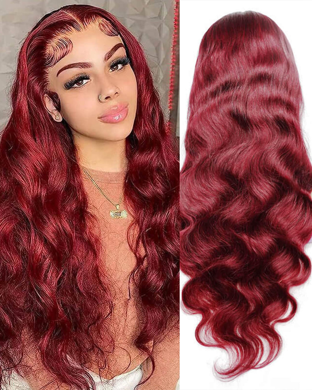 Flash Sale $169=26inch 13x6 Pre Colored Lace Frontal Wig Body Wave/Straight Human Hair Wig For Black Women