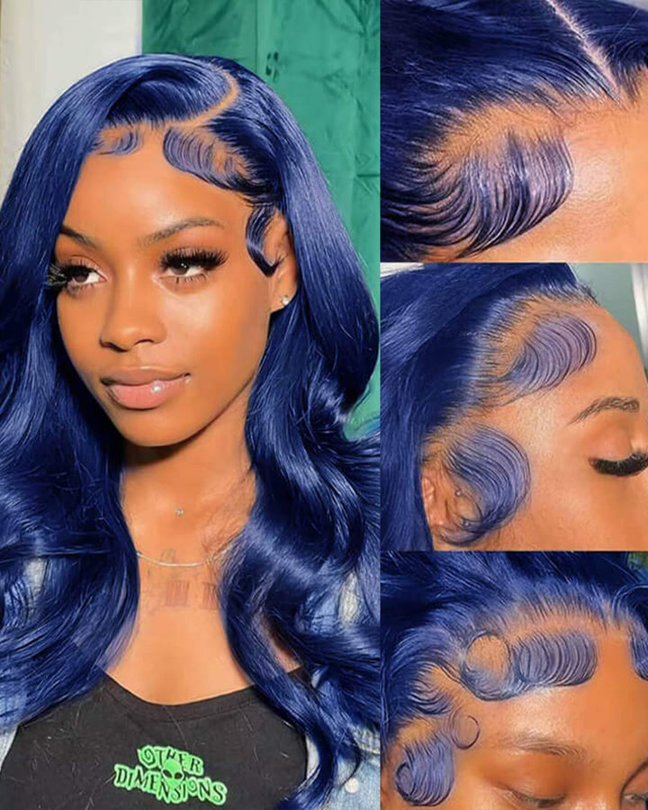 Flash Sale $169=26inch 13x6 Pre Colored Lace Frontal Wig Body Wave/Straight Human Hair Wig For Black Women