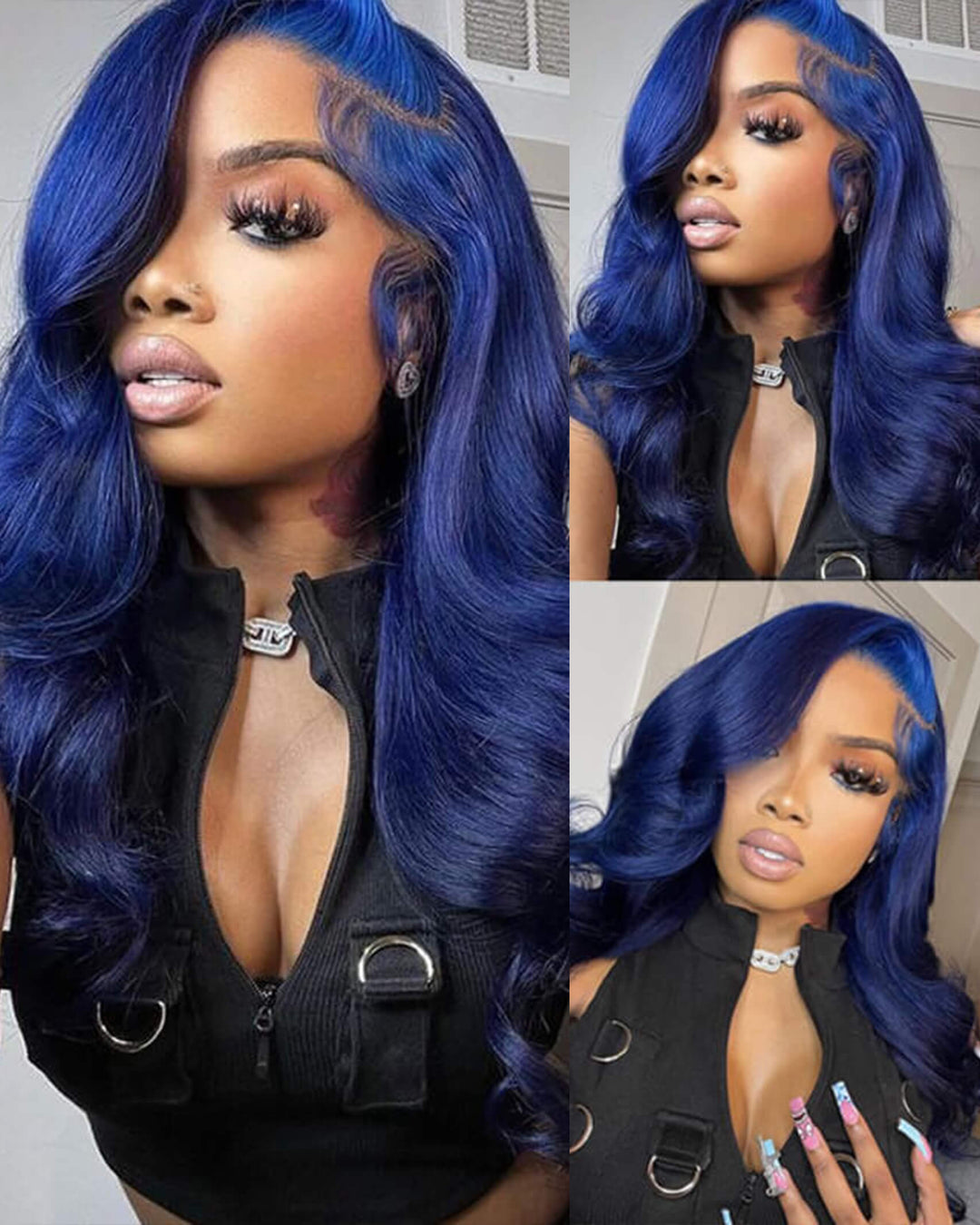 Flash Sale $169=26inch 13x6 Pre Colored Lace Frontal Wig Body Wave/Straight Human Hair Wig For Black Women