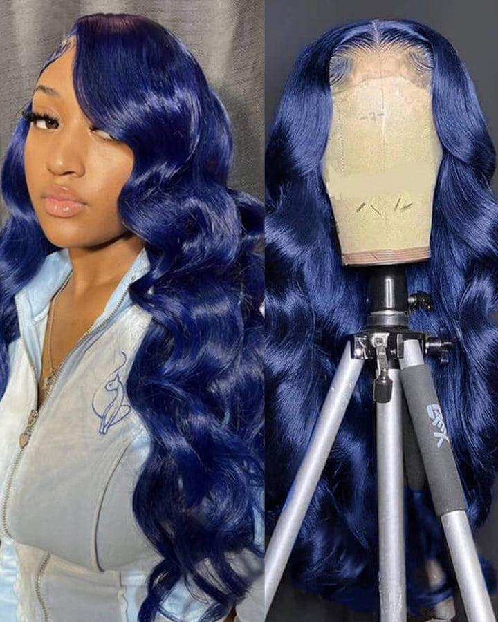 Flash Sale $169=26inch 13x6 Pre Colored Lace Frontal Wig Body Wave/Straight Human Hair Wig For Black Women