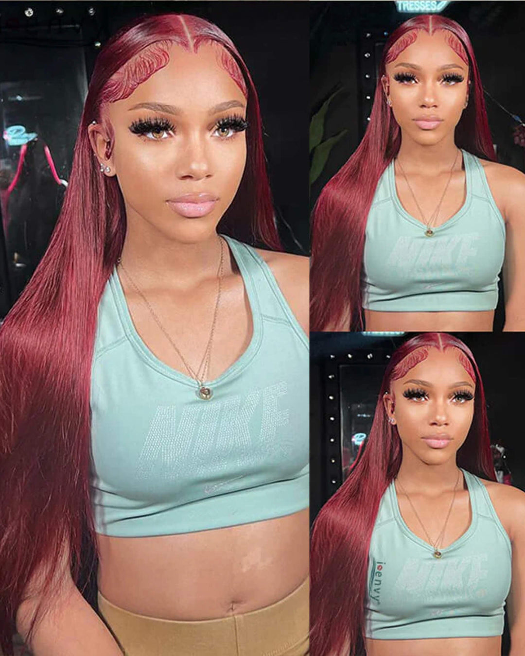 Flash Sale $169=26inch 13x6 Pre Colored Lace Frontal Wig Body Wave/Straight Human Hair Wig For Black Women