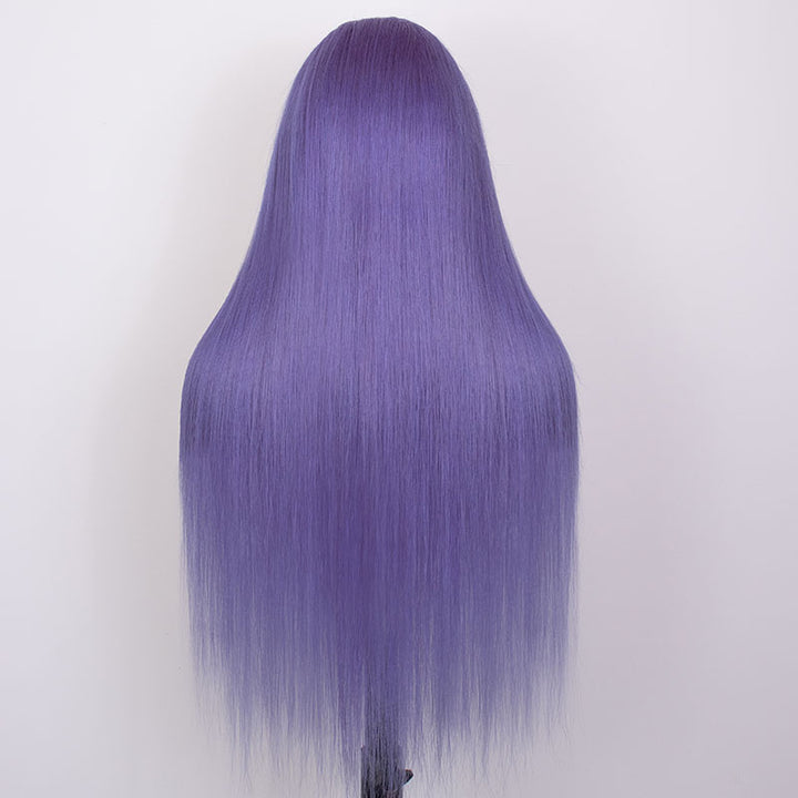 Flash Sale| eullair #613 Blonde/Lavender Purple/Pink/Grey Straight Human Hair Wig Colored 13x4 Transparen Lace Frontal Wig For Women