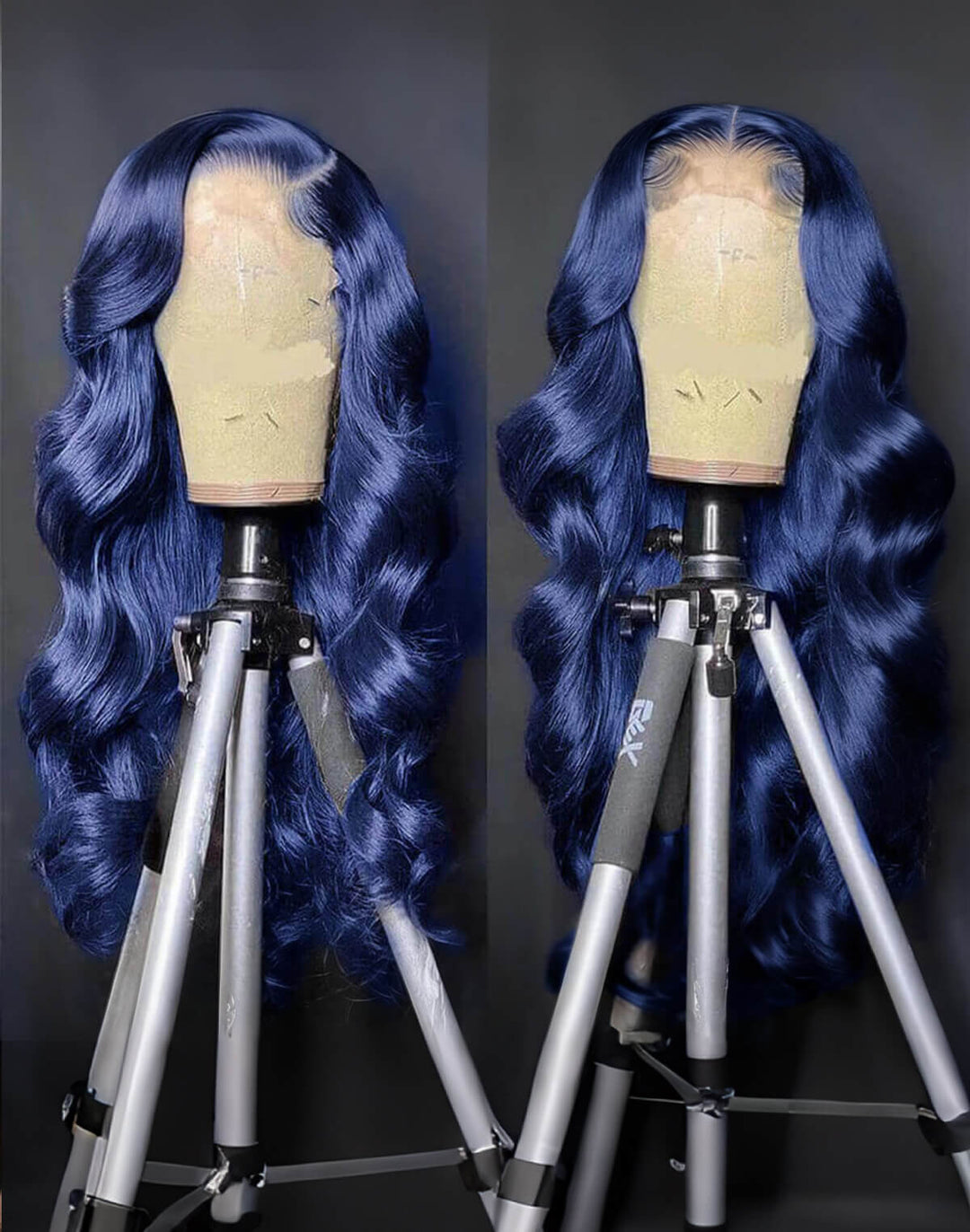 Flawless Blue! eullair Navy Blue Body Wave/Straight/Curly Human Hair Lace Frontal Wig | TikTok Saebunny Recommend