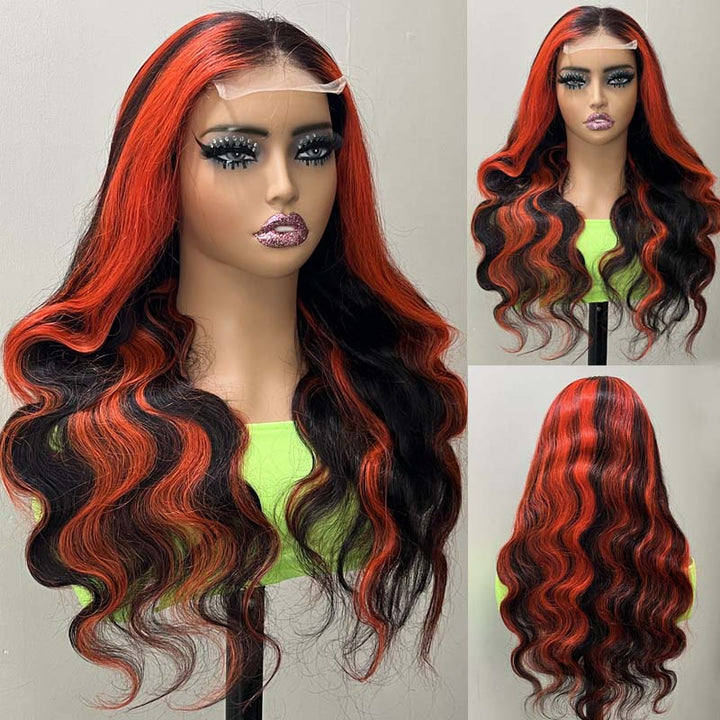 Peakboo Highlights! eullair Body Wave Balayage Highlights Rose Pink/Blue/Green Colored Lace Frontal Wig | @queenleora Recommend