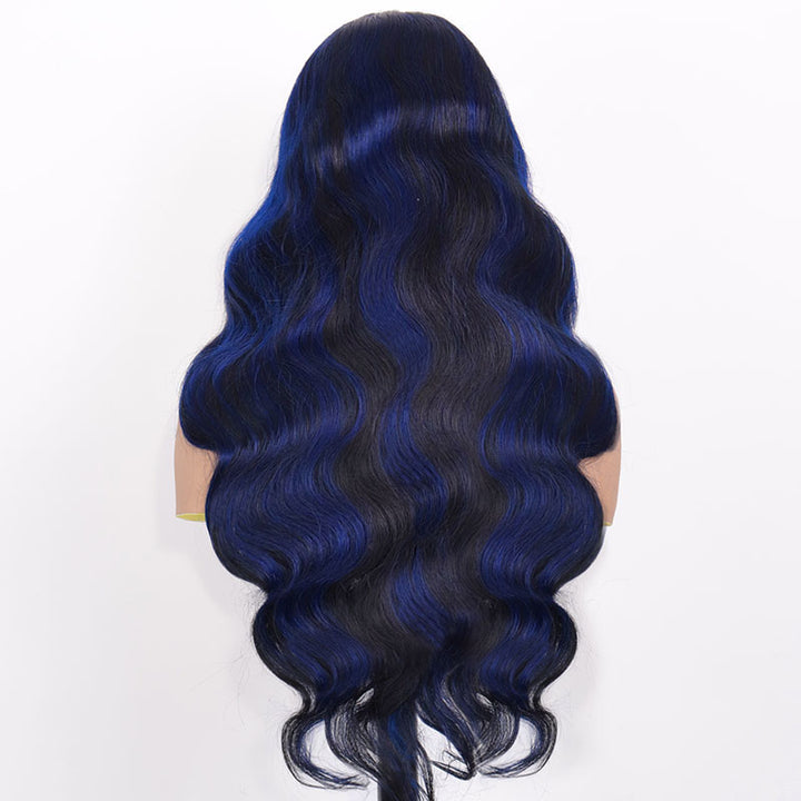 Peakboo Highlights! eullair Body Wave Balayage Highlights Rose Pink/Blue/Green Colored Lace Frontal Wig | @queenleora Recommend