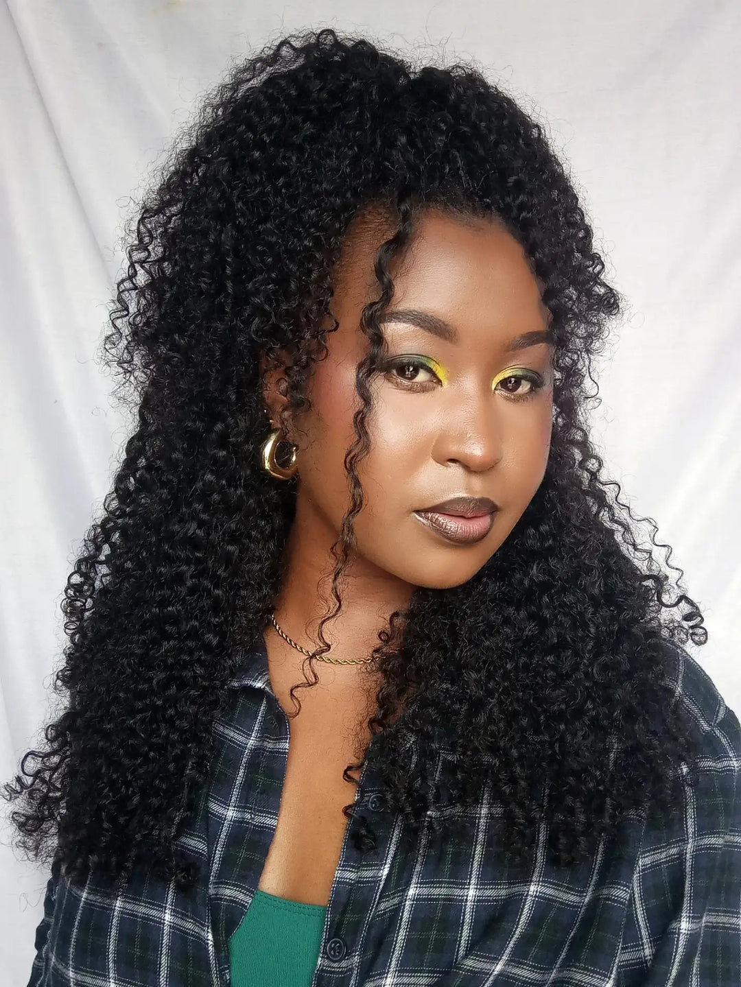 eullair Burmese Curly Hair - Lightweight 100% Human Hair Crochet Extensions
