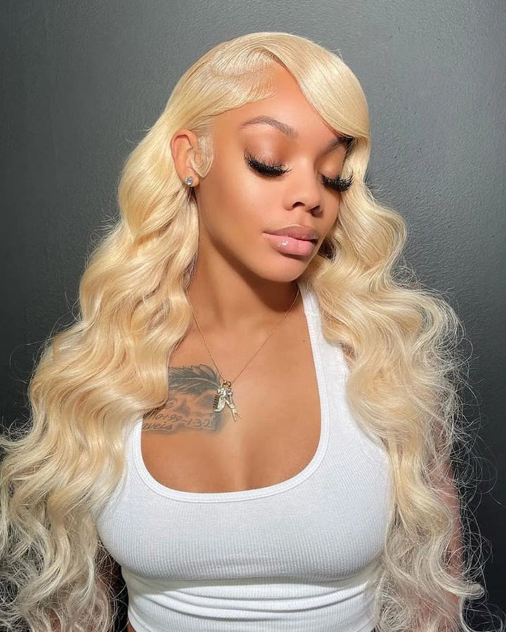 eullair Body Wave #613 Blonde Lace Frontal Wig Dye Friendly Transparent Lace | Blonde Baddie