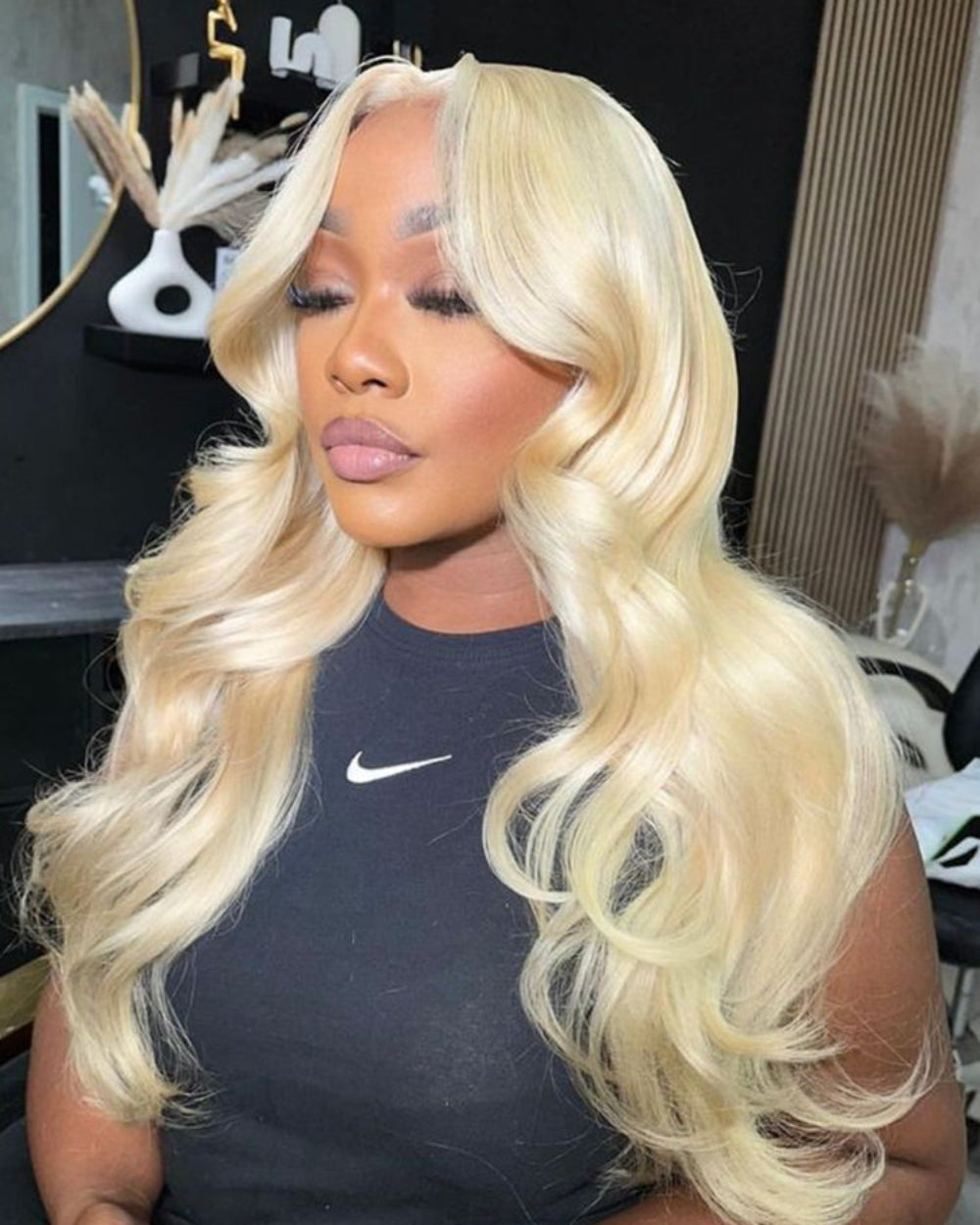 eullair Body Wave #613 Blonde Lace Frontal Wig Dye Friendly Transparent Lace | Blonde Baddie