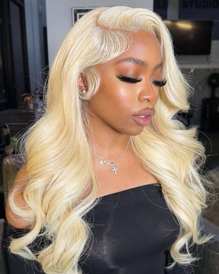 eullair Body Wave #613 Blonde Lace Frontal Wig Dye Friendly Transparent Lace | Blonde Baddie