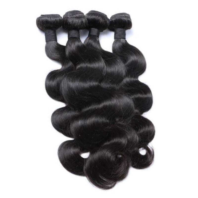 eullair Body Wave Bundles With Closure 3/4 PCS With 4x4 5x5 6x6 HD Lace Closure