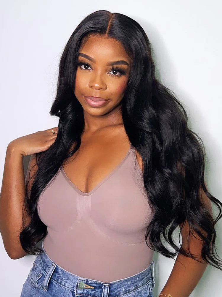 eullair Pull & Go Body Wave Wig Drawstring 13x4 6x4 Glueless Lace Wigs Pre-Bleached Beginner Friendly