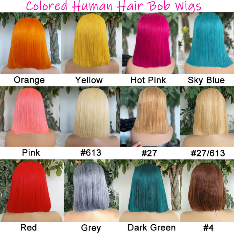 eullair-short-affordble-cheap-613-blonde-straight-human-hair-bob-wig-rainbow-blue-red-grey-gray-yellow-orange-pink-green-brown-colored-human-hair-bob-wig