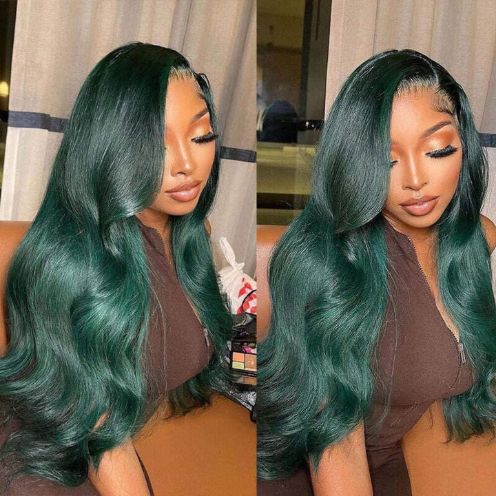 Flash Sale $159=28inch Fabulous Fall Body Wave Wavy Colored Wig eullair Affordable Body Wave Human Hair 13x4 Lace Frontal Wig Cost-effective Choice