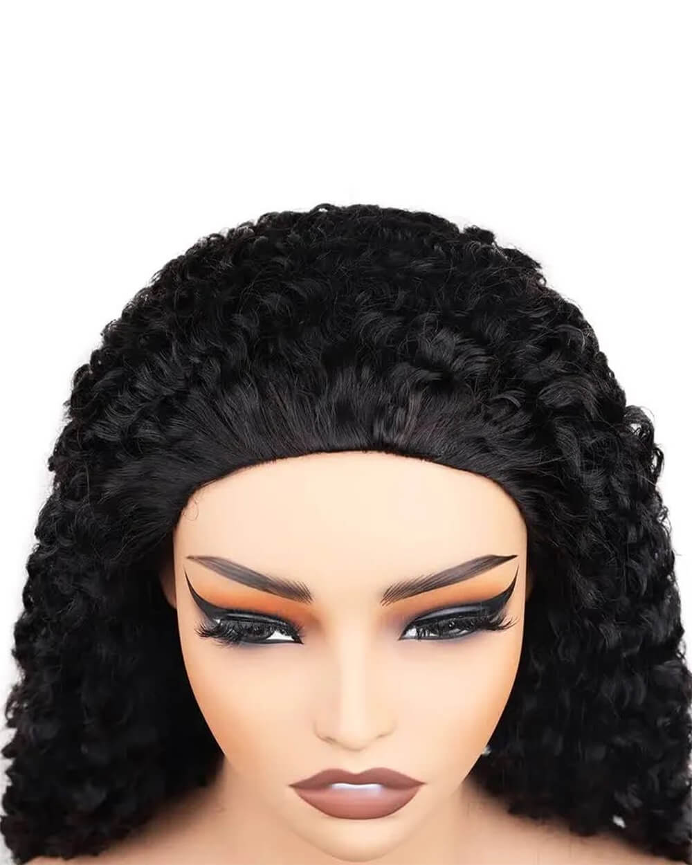 eullair 3 in 1 Half Wig Burmese Curly Beginner Friendly No Glue Easy Install