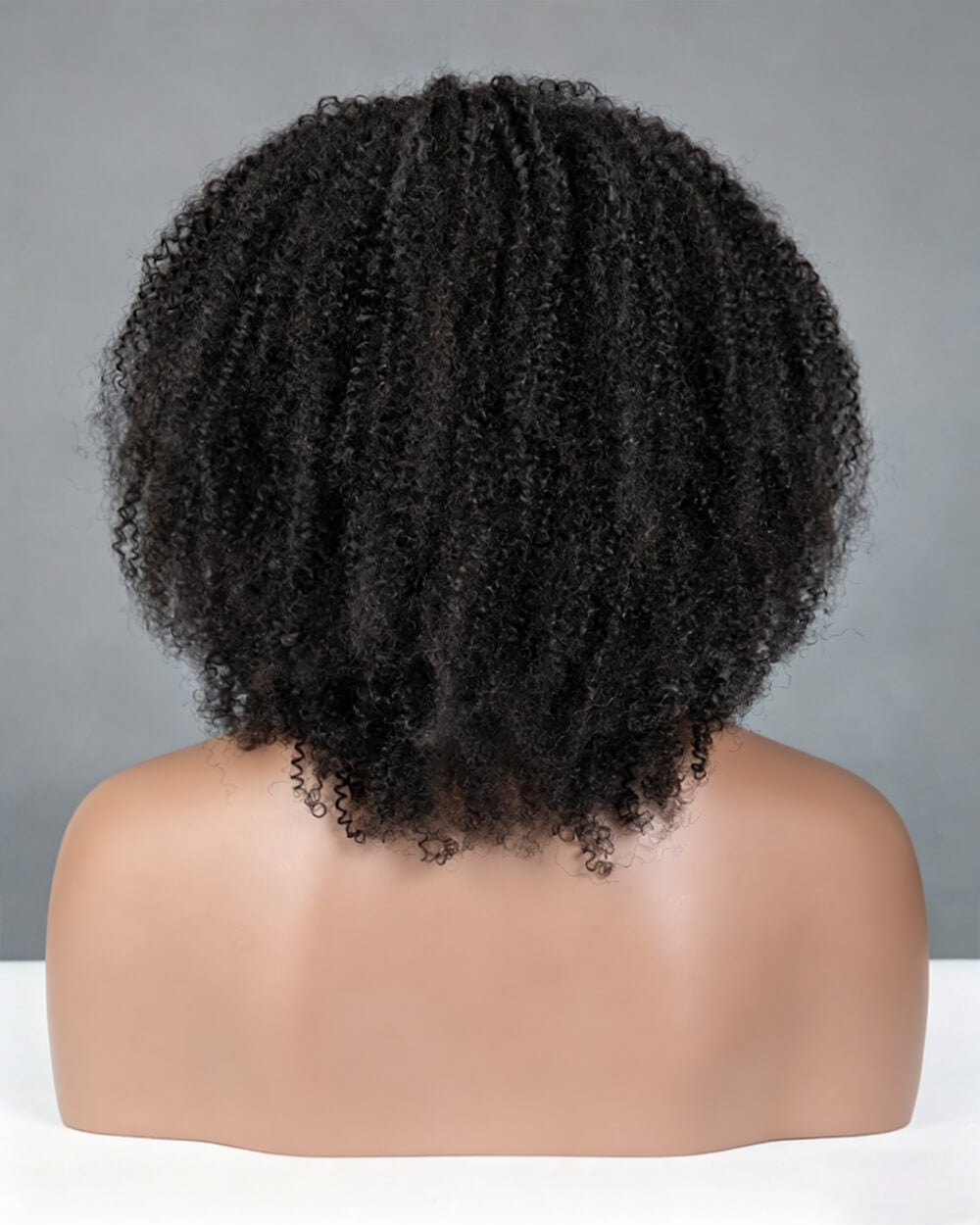 eullair 3 in 1 Half Wig  Kinky Curly Human Hair Fluffy Afro Texture Natural Volume Easy Install