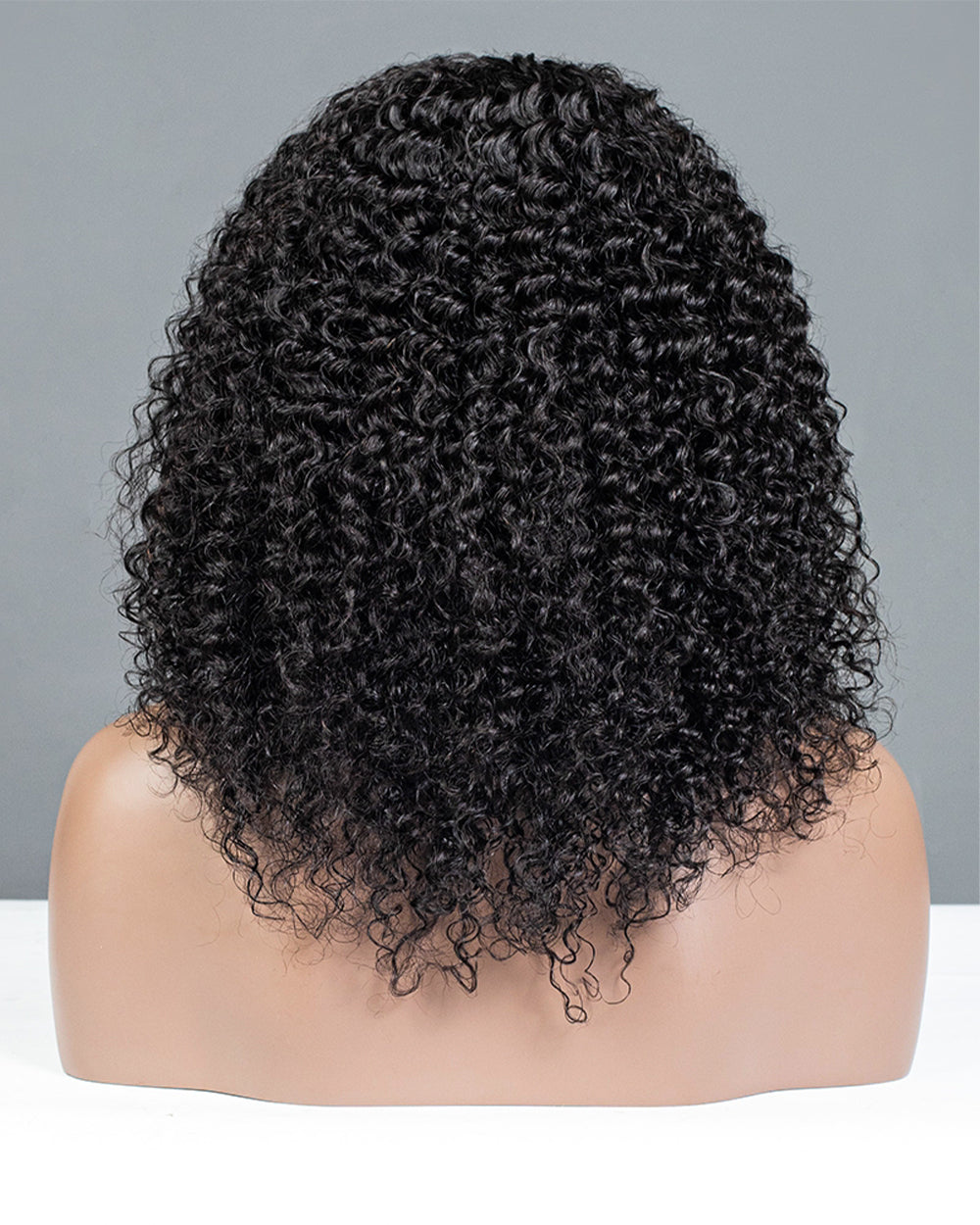 eullair 3 in 1 Water Curly Half Wig 100% Human Hair Natural Volume Soft Defined Curls