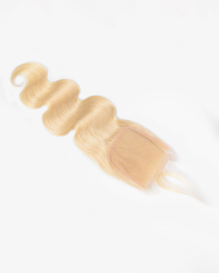 eullair 613 Blonde Body Wave Weave Bundles With Closure 3 Pack Bundles And 4x4 Closure High Quality Virgin Human Hair