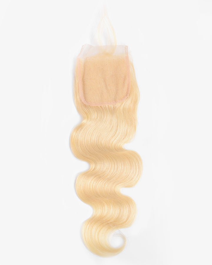 eullair 613 Blonde Body Wave Weave Bundles With Closure 3 Pack Bundles And 4x4 Closure High Quality Virgin Human Hair